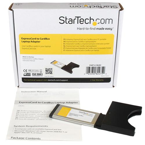 StarTech CB2EC ExpressCard to CardBus Laptop Adapter PC Card