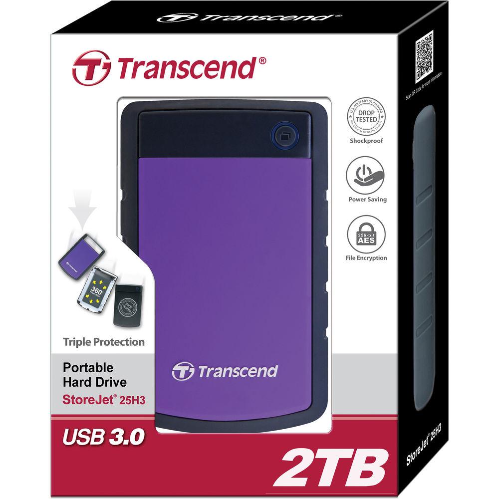Transcend 2TB StoreJet 25H3 External Hard Drive