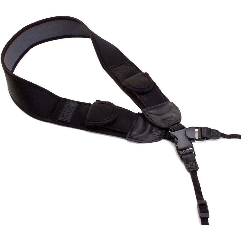 USA Gear Camera Strap with Adjustable Anti-Slip Neoprene Cushion and Storage Pockets
