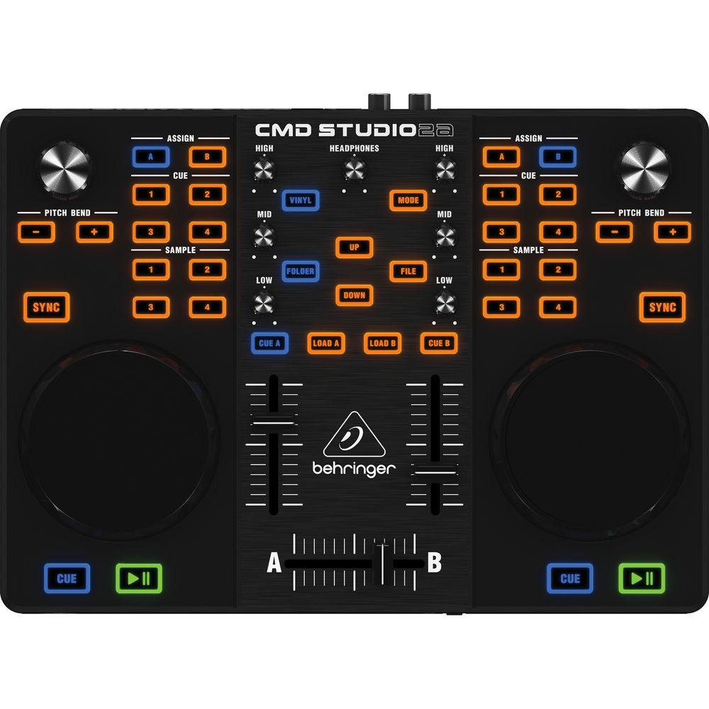Behringer CMD Studio 2A Ultra-Portable Dual Deck DJ MIDI Controller