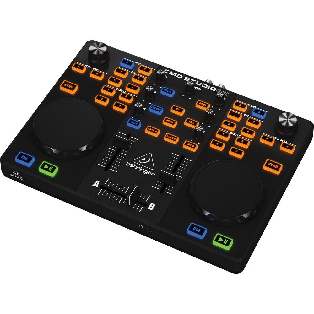 Behringer CMD Studio 2A Ultra-Portable Dual Deck DJ MIDI Controller