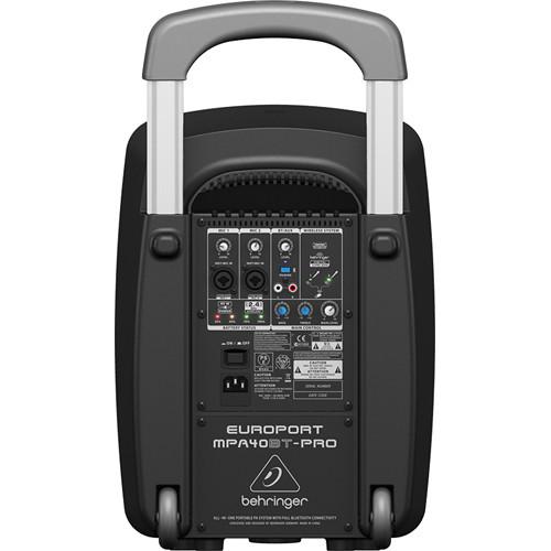 Behringer Europort MPA40BT-Pro All-In-One Portable Bluetooth Enabled PA System