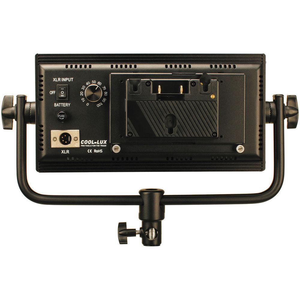 Cool-Lux CL500DSG Daylight PRO Studio LED Spot Light with Gold Mount Battery Plate