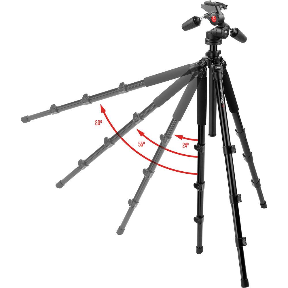 Oben AC-1451 4-Section Aluminum Tripod with PD-117 Pan Tilt Head