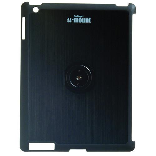 On-Stage Quick Disconnect Tablet Mounting System with Snap-On Cover for iPad 2 and 3