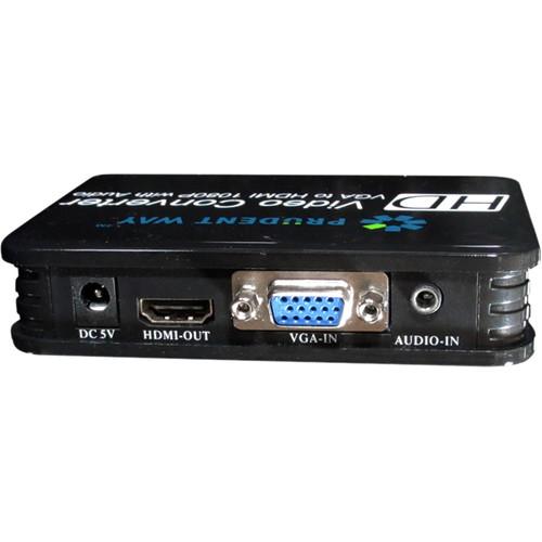Prudent Way VGA to HDMI Video Converter with Audio