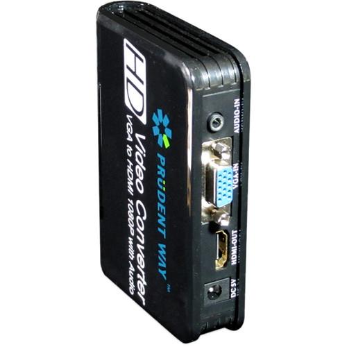 Prudent Way VGA to HDMI Video Converter with Audio