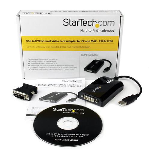 StarTech USB 2.0 Type-A Male to DVI-I Female Display Adapter