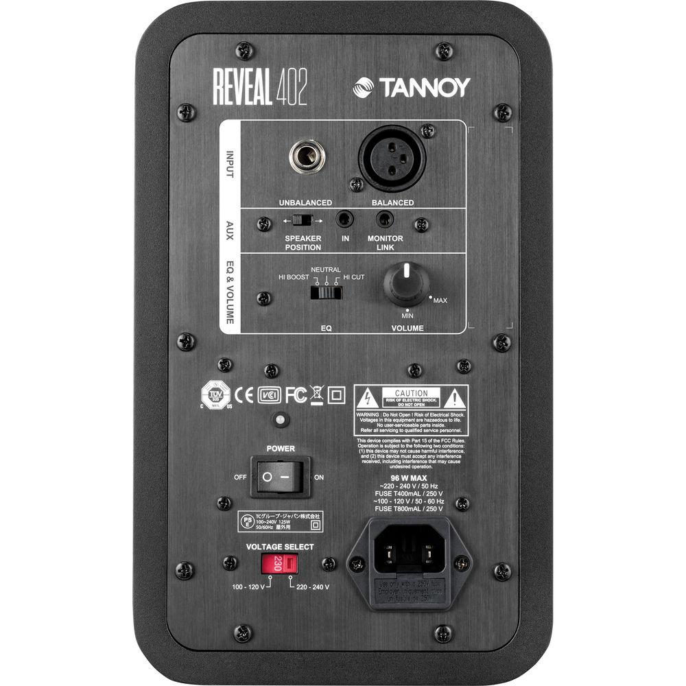 Tannoy Reveal 402 4" 50W Active Studio Monitor