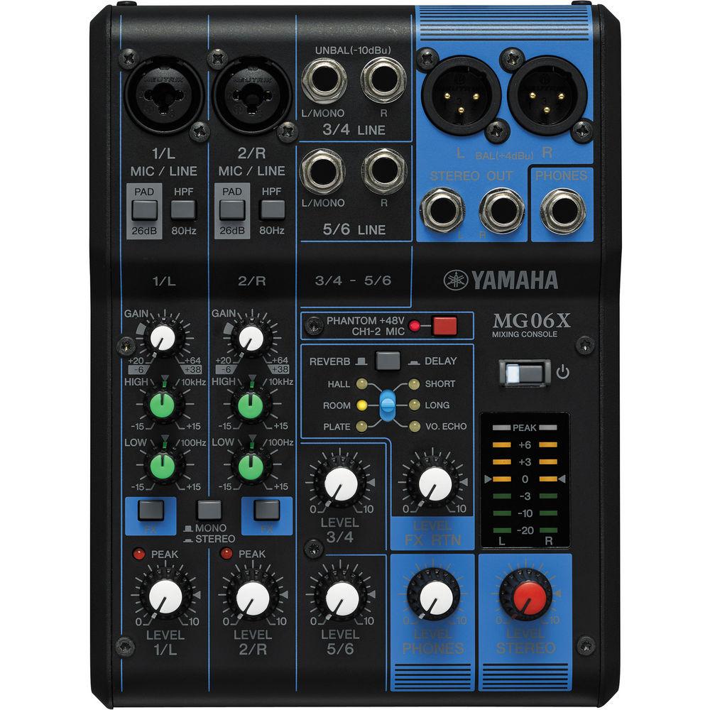 Yamaha MG06X - 6-Input Mixer with Built-In Effects