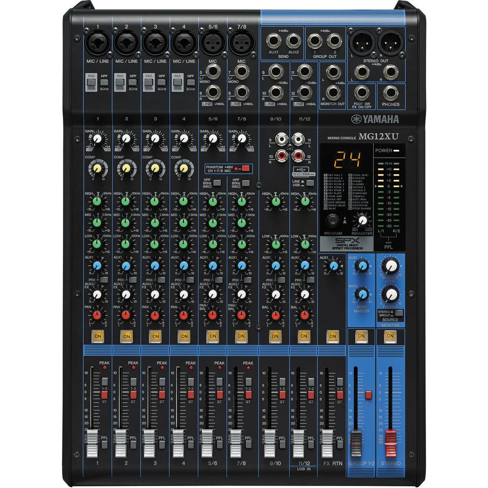 Yamaha MG12XU 12-Input Mixer with Built-In FX and 2-In 2-Out USB Interface