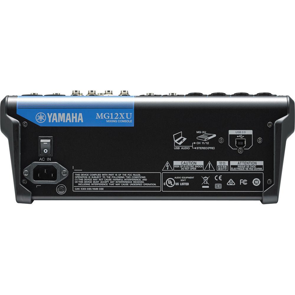 Yamaha MG12XU 12-Input Mixer with Built-In FX and 2-In 2-Out USB Interface
