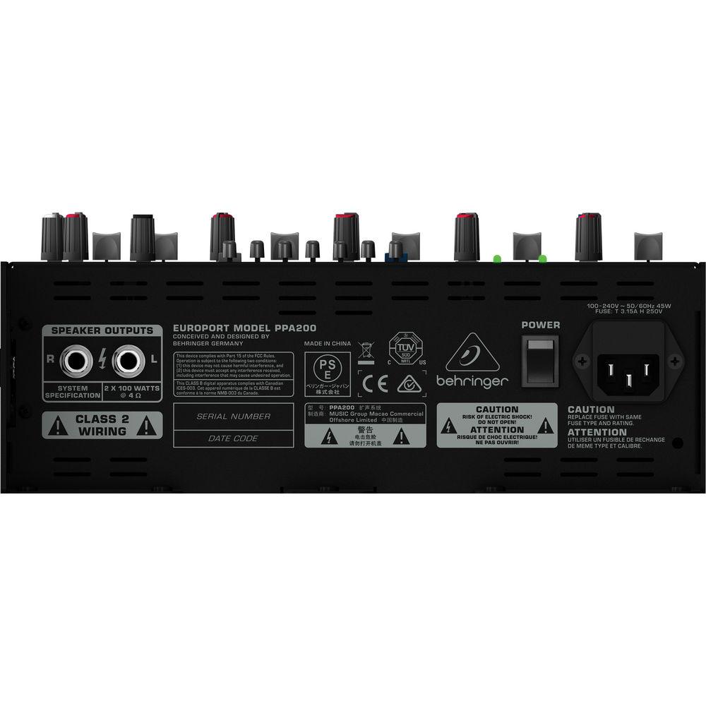 Behringer EUROPORT PPA200 - 200W 5-Channel Portable PA System with Wireless Option