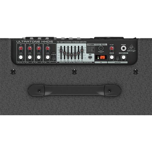 Behringer ULTRATONE KXD15 600-Watt 4-Channel PA System & Keyboard Amp with 15" Speaker