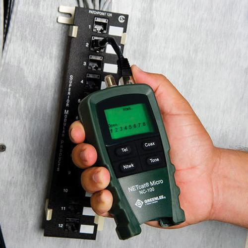 Greenlee NC-100 NETcat Micro - Wiring Tester for Digital Voice, Data, and Video