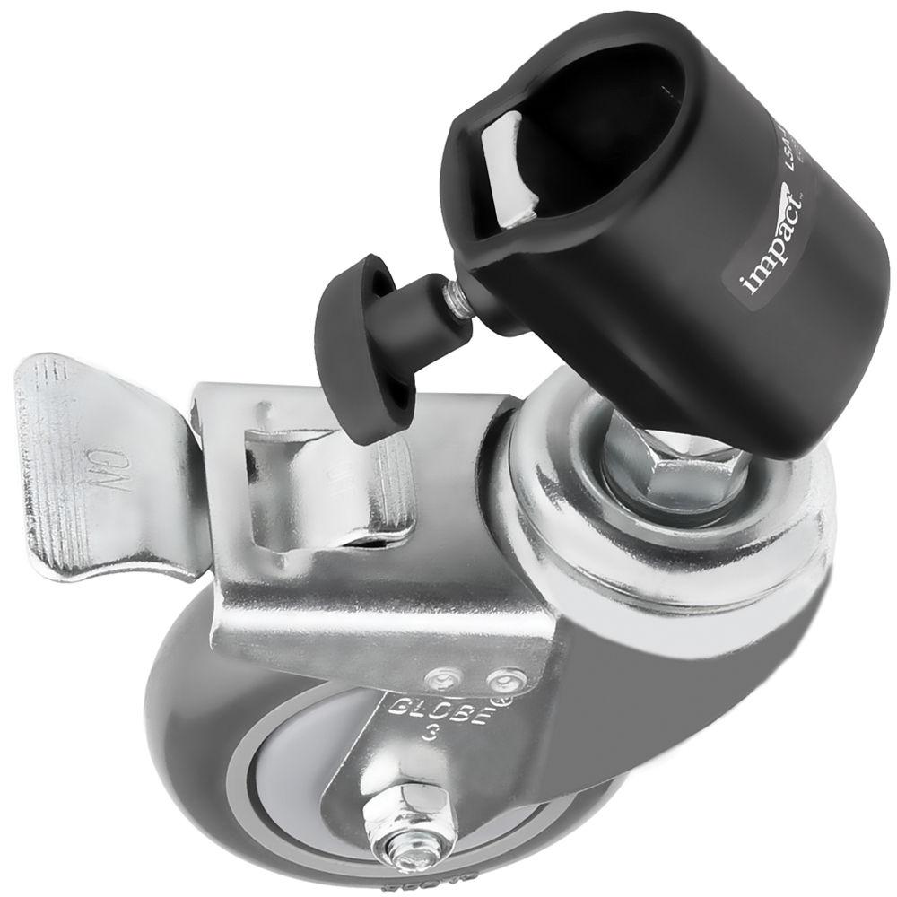 Impact Locking Caster Set for Light Stands with 25mm Tubular Leg Ends