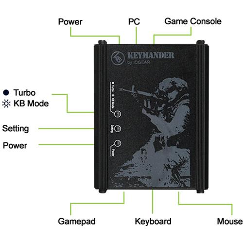IOGEAR KeyMander Controller Emulator for PS3 PS4 & XBOX 360 One Game Console, IOGEAR, KeyMander, Controller, Emulator, PS3, PS4, &, XBOX, 360, One, Game, Console