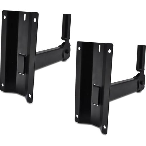 Pyle Pro PSTNDW15 Dual Universal Adjustable Wall Mount Speaker Bracket Stands