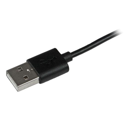 StarTech Angled Black Apple 8-pin Lightning Connector to USB Cable for iPhone iPod iPad