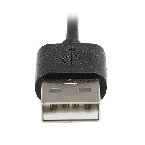StarTech Angled Black Apple 8-pin Lightning Connector to USB Cable for iPhone iPod iPad