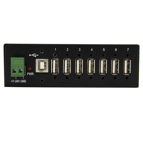 StarTech Mountable Rugged Industrial 7 Port USB Hub