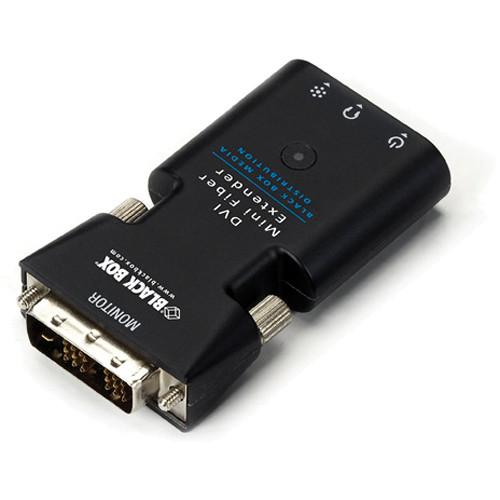 Black Box Mini Extender Receiver for DVI-D & Stereo Audio over Fiber