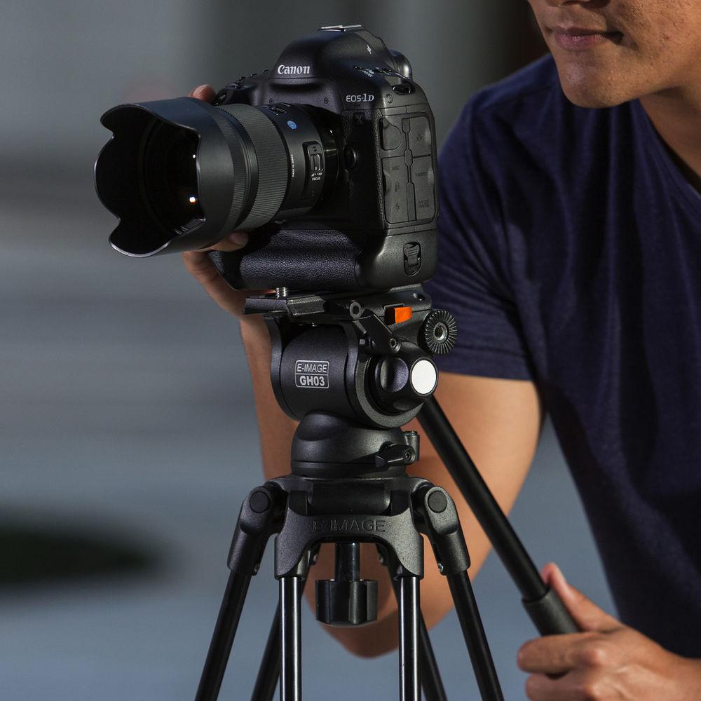 E-Image 2-Stage Aluminum Tripod with GH03 Head