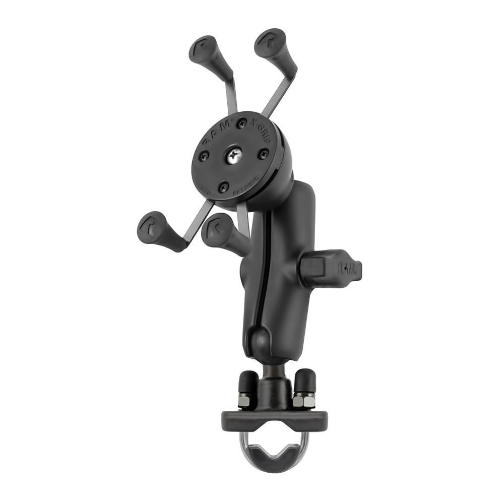 RAM MOUNTS Handlebar Rail Mount with Universal X-Grip Cell Phone Holder