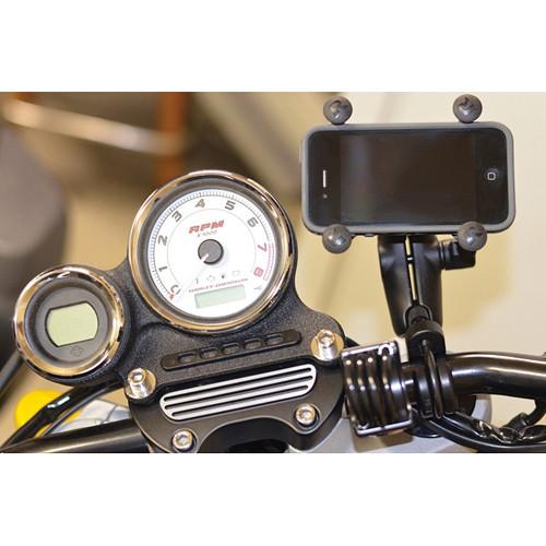 RAM MOUNTS Handlebar Rail Mount with Universal X-Grip Cell Phone Holder