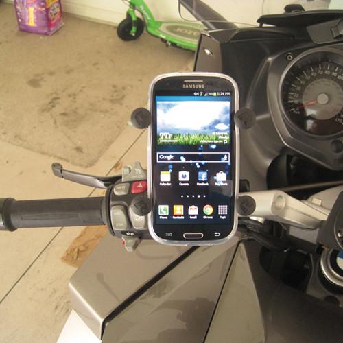 RAM MOUNTS Handlebar Rail Mount with Universal X-Grip Cell Phone Holder