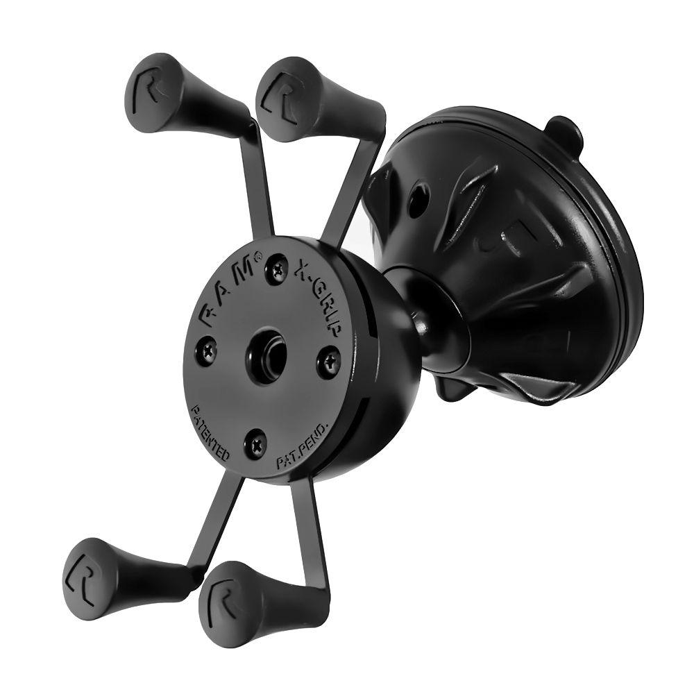 RAM MOUNTS Mighty-Buddy Snap Link Suction Cup Mount with Universal X-Grip Cellphone Holder