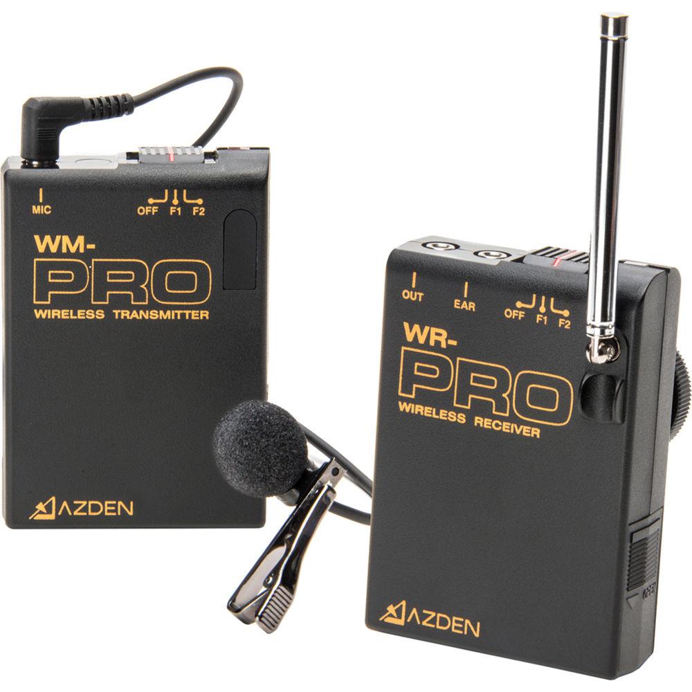 Azden WLX-PRO i VHF Wireless Lavalier Microphone System for Cameras & Mobile Devices