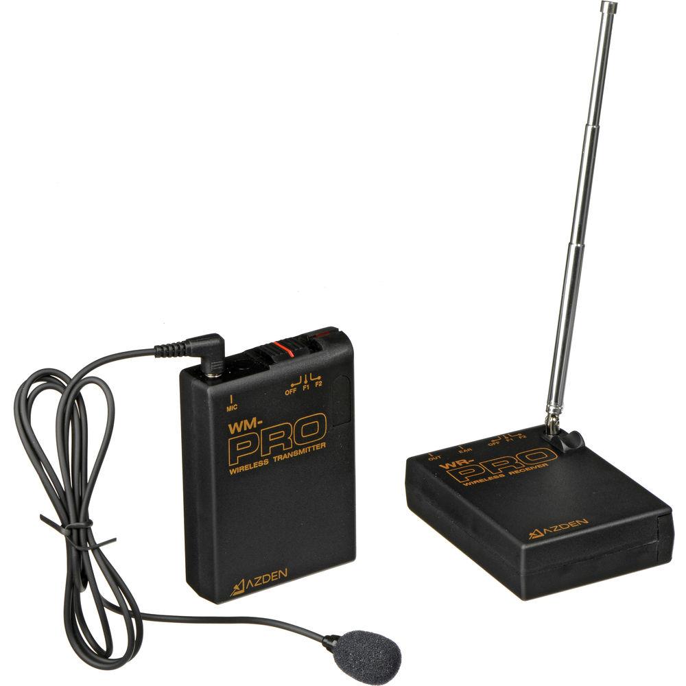 Azden WLX-PRO i VHF Wireless Lavalier Microphone System for Cameras & Mobile Devices