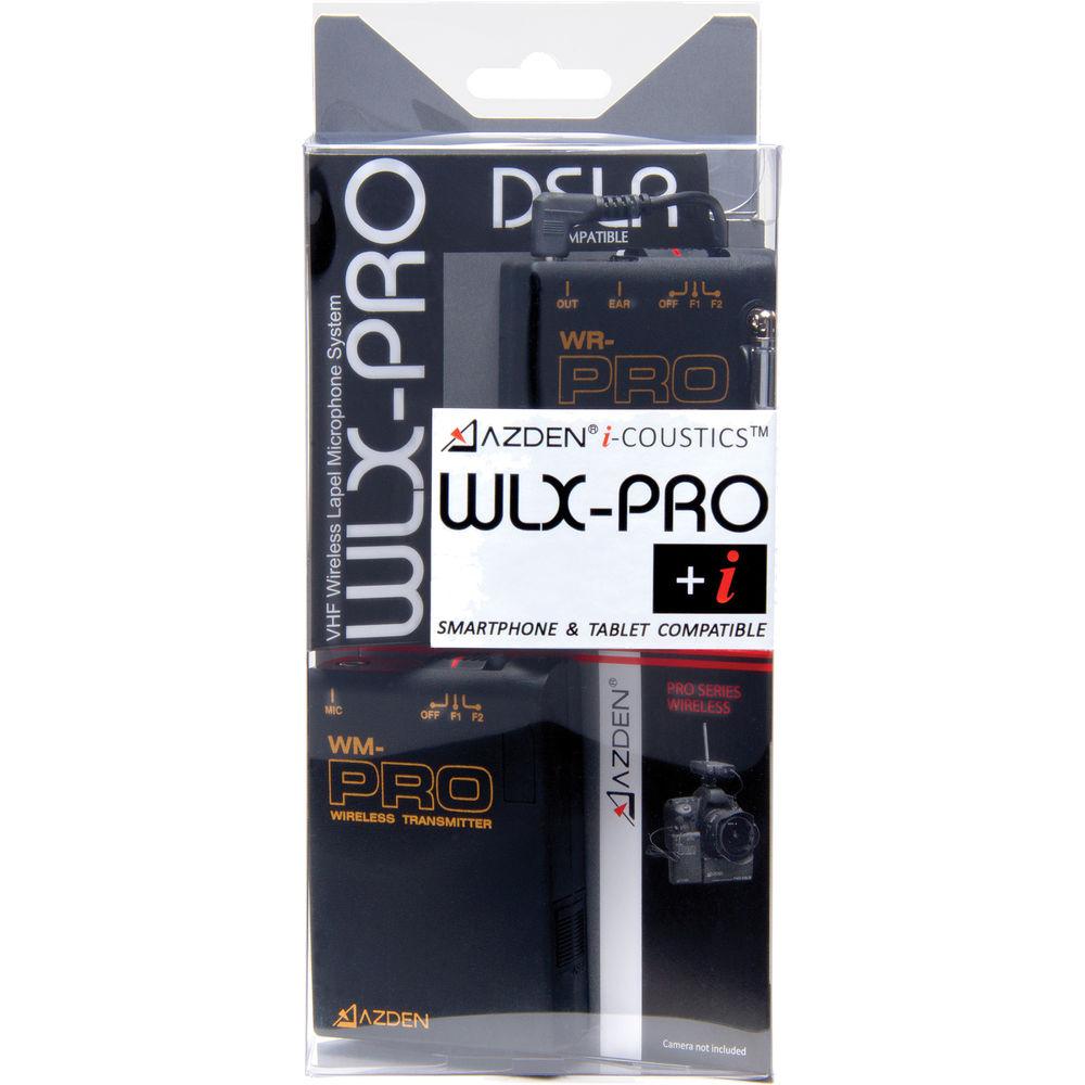 Azden WLX-PRO i VHF Wireless Lavalier Microphone System for Cameras & Mobile Devices