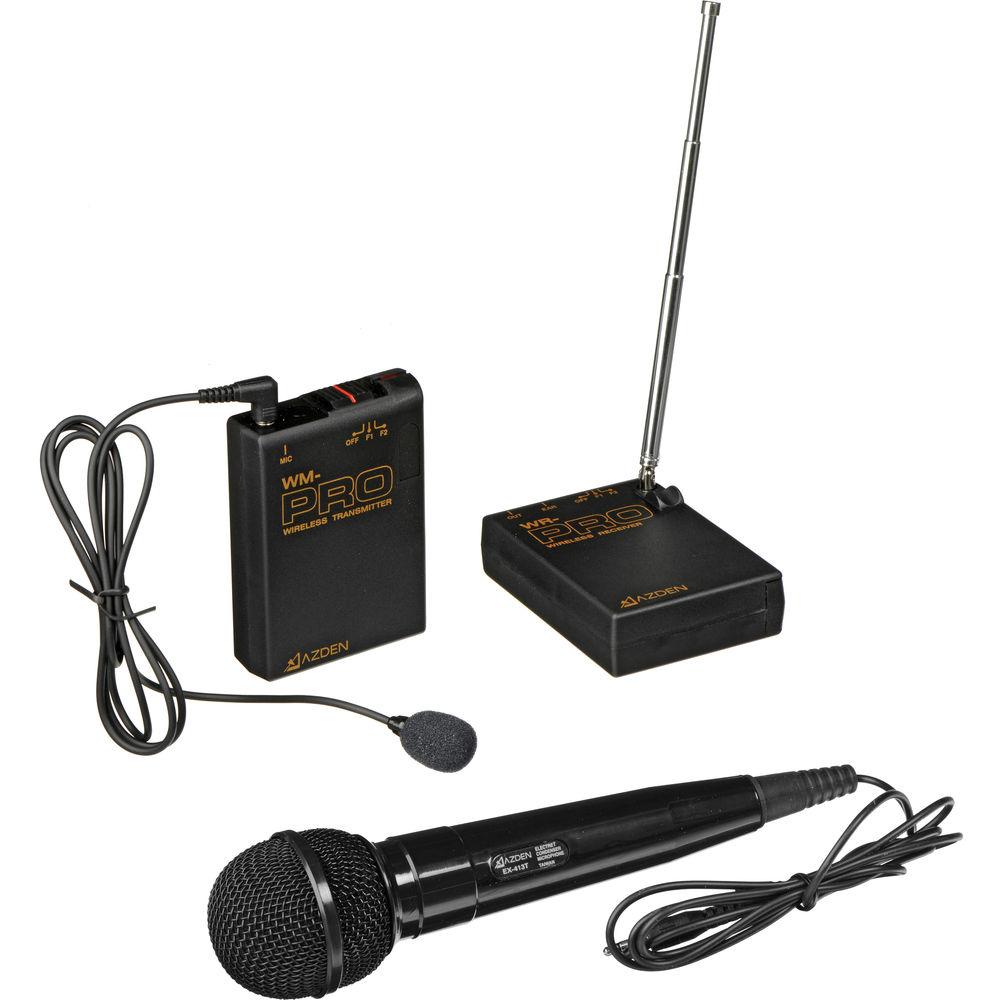 Azden WMS-PRO i VHF Wireless Lavalier and Handheld Mic System