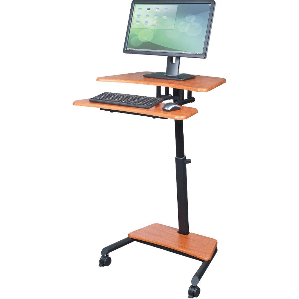Balt Up-Rite Mobile Workstation with Adjustable Sit Stand Desk