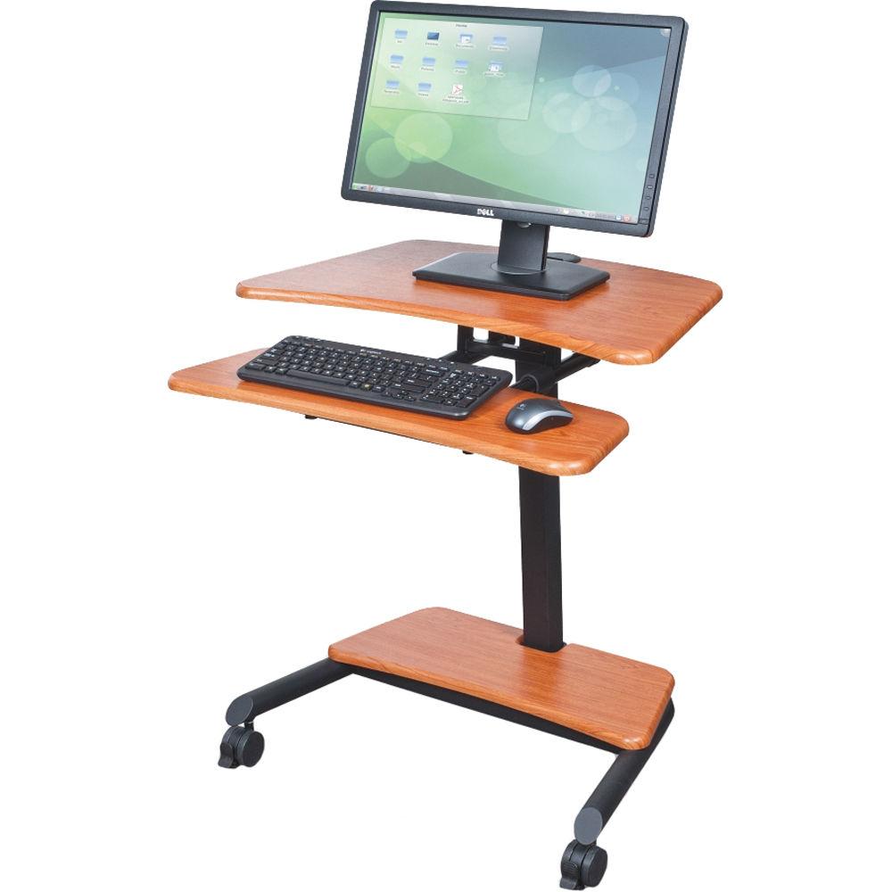 Balt Up-Rite Mobile Workstation with Adjustable Sit Stand Desk