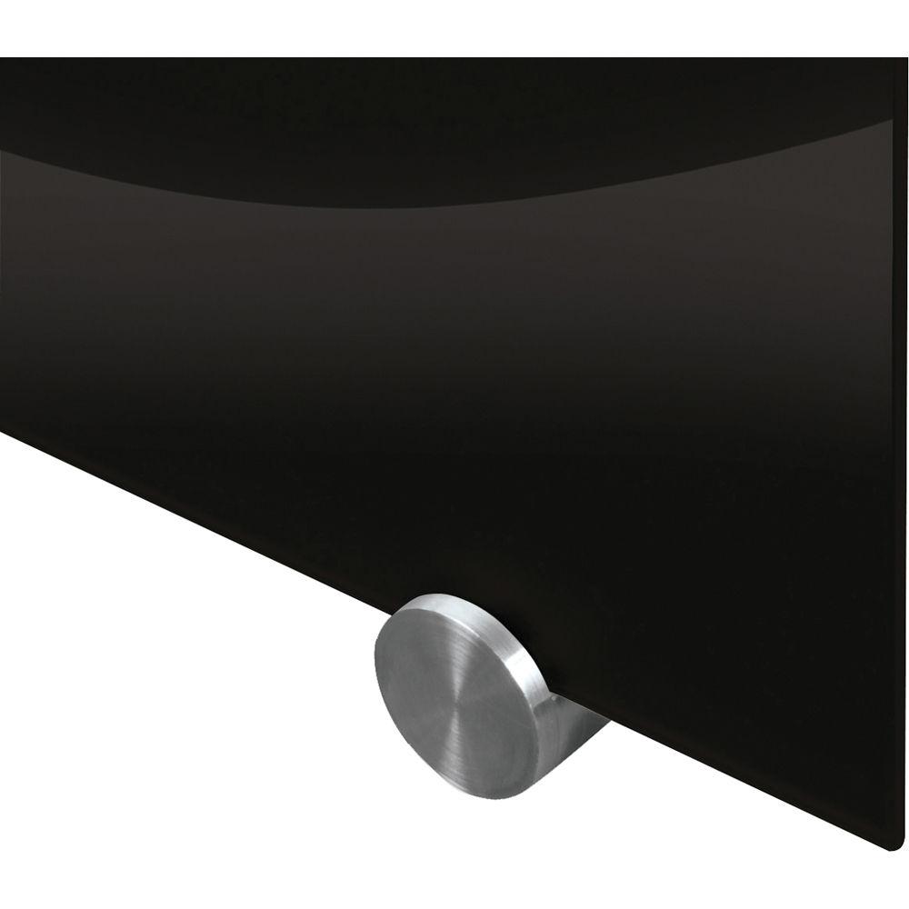 Balt Visionary Black Magnetic Glass Dry Erase Whiteboard