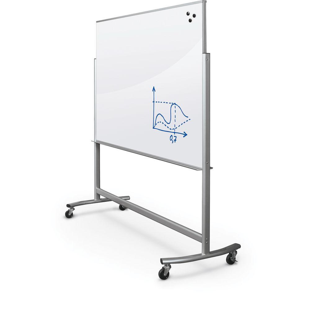 Balt Visionary Move Mobile Magnetic Glass Whiteboard