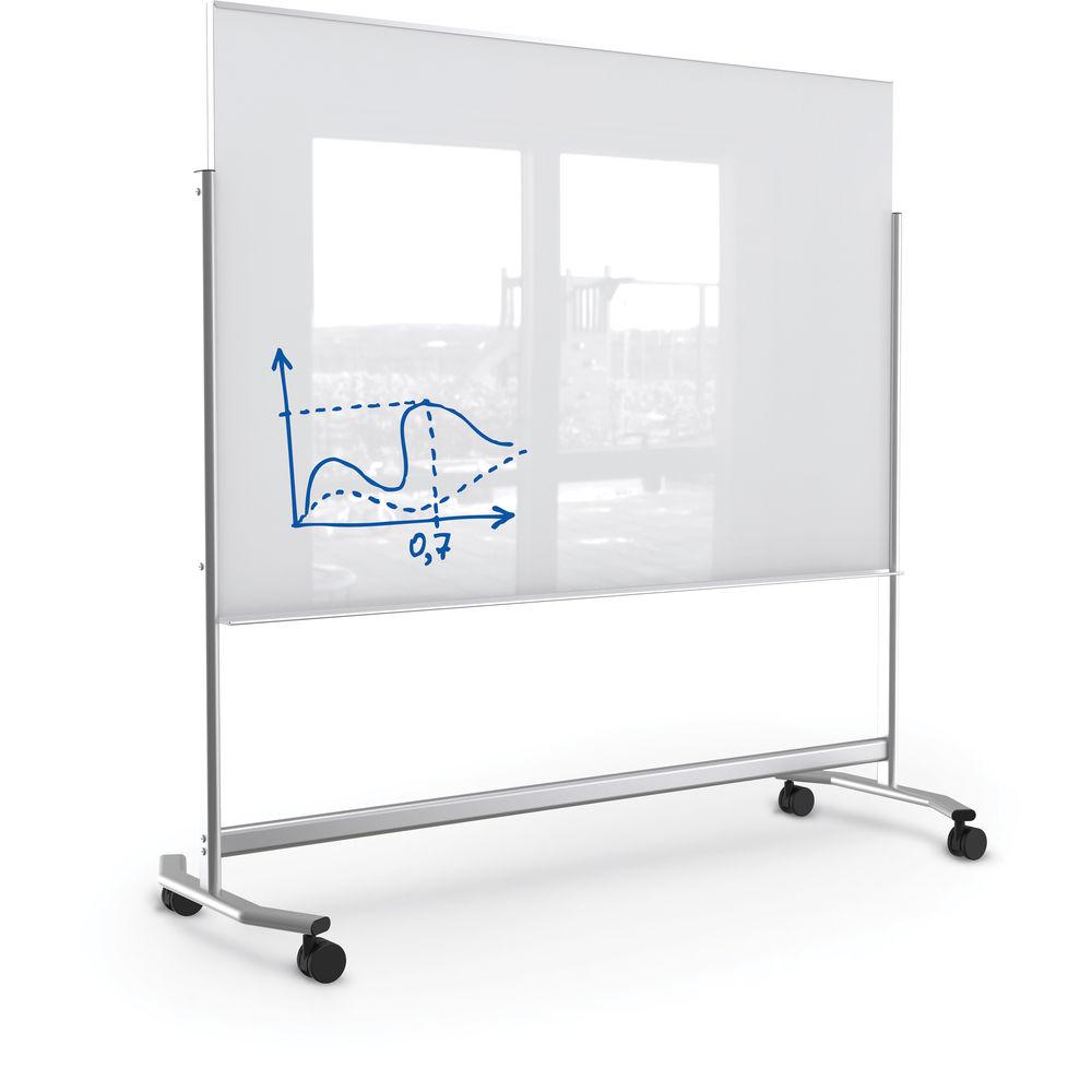 Balt Visionary Move Mobile Magnetic Glass Whiteboard