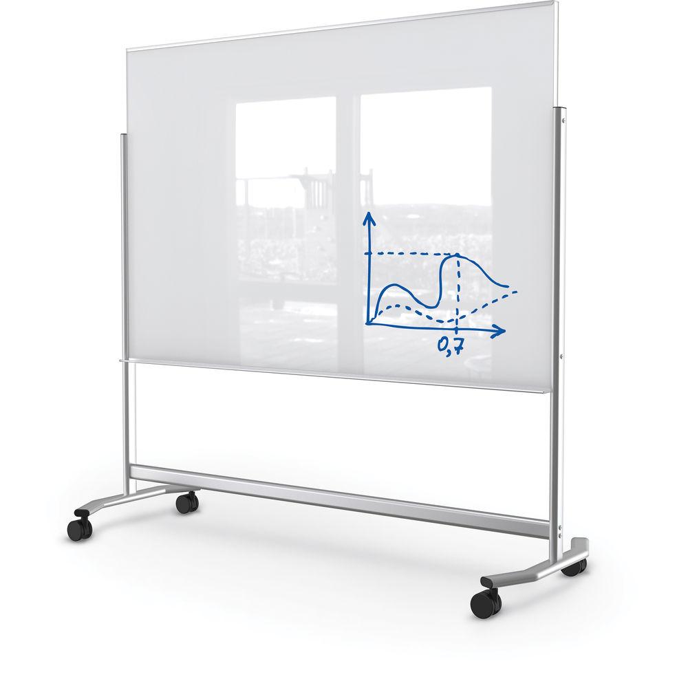 Balt Visionary Move Mobile Magnetic Glass Whiteboard