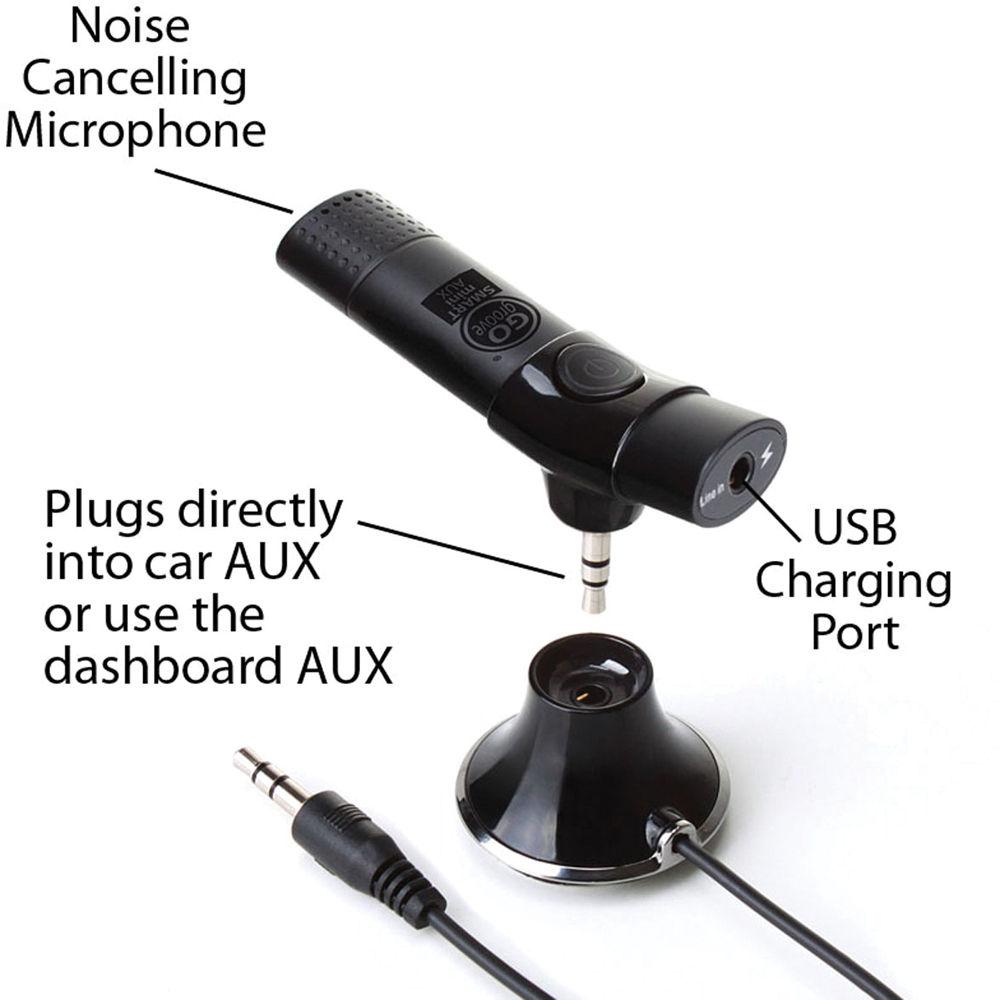 GOgroove SMARTmini AUX Bluetooth Car Kit Hands-Free