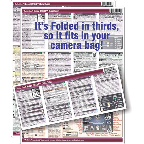 PhotoBert Nikon D3300 Digital SLR CheatSheet