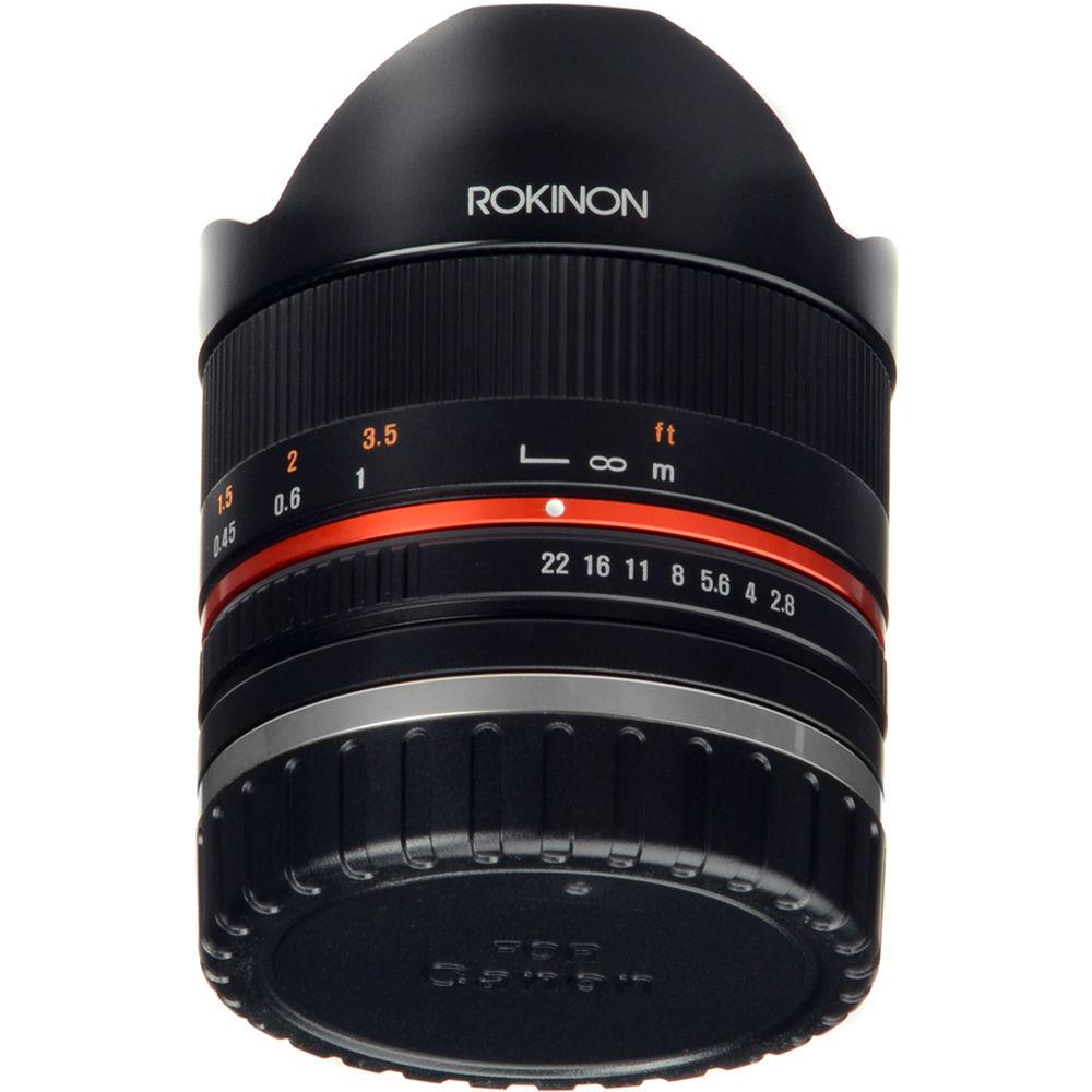 Rokinon 8mm f 2.8 UMC Fisheye II Lens for Canon EF-M Mount