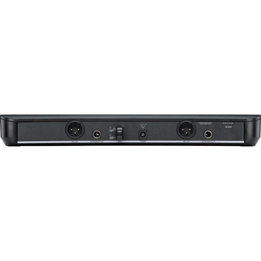 Shure BLX1288 CVL Dual-Channel Handheld & Lavalier Combo Wireless Mic System