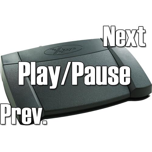 X-keys XK-3 Media Player Foot Pedal