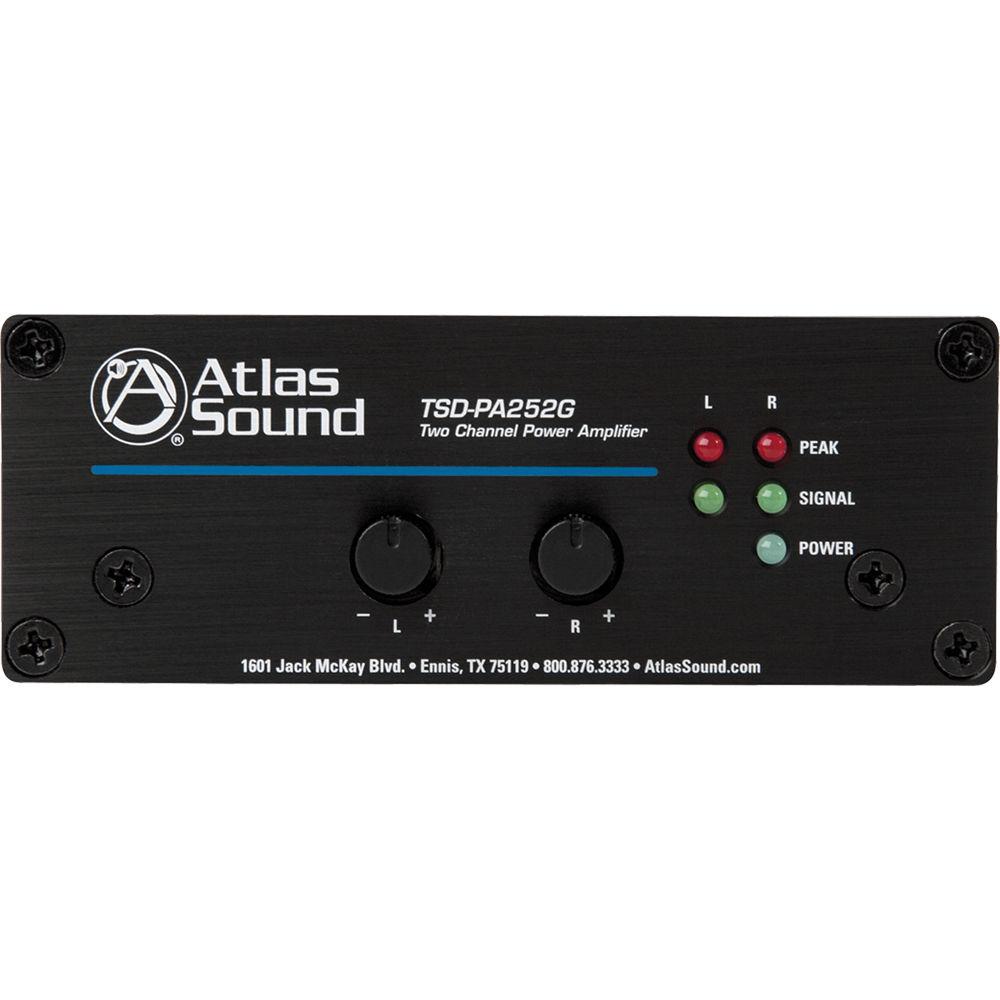 Atlas Sound Time Saving Devices TSD-PA252G 25W 2-Channel Power Amplifier