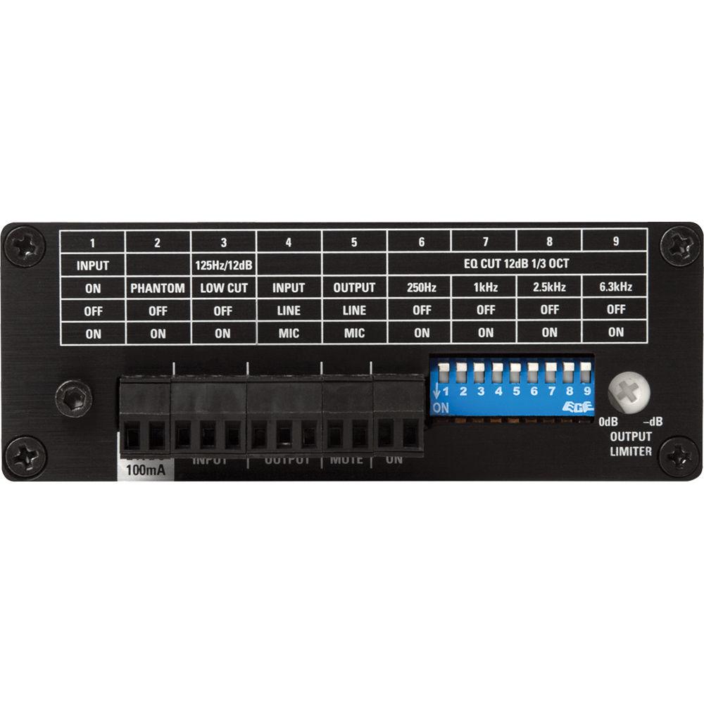 Atlas Sound TSD-ML11 1x1 Mic Line Preamp with EQ and Mute