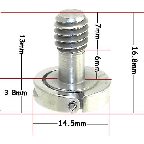 Desmond Hinged Mini D-Ring 1 4"-20 Hex Screws