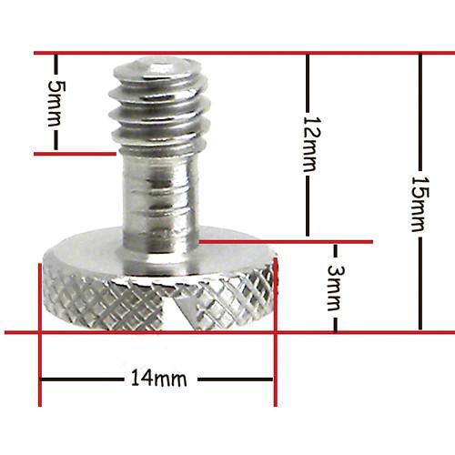 Desmond Knurled 1 4"-20 Slotted Screws
